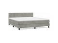 Sommier à Dormeva de lit et matelas Gris clair 180x200 Velours AYWZ71587