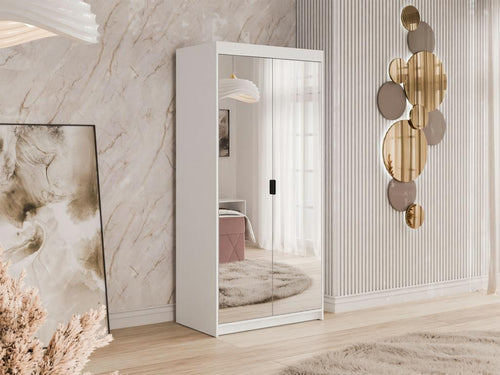 Armoire Zensova 114 Blanc 191x90x53cm Portes d'armoire Avec des charnières JFYA75435