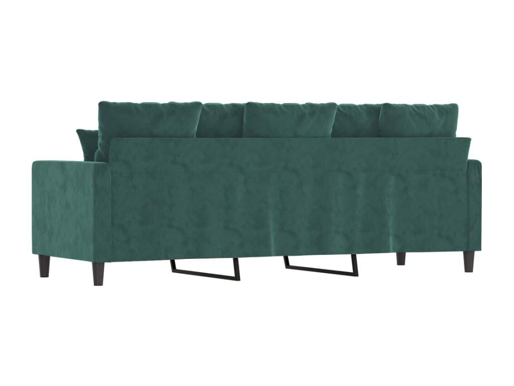 Canapé à 3 places Vert foncé 180 cm Velours CMLA52015