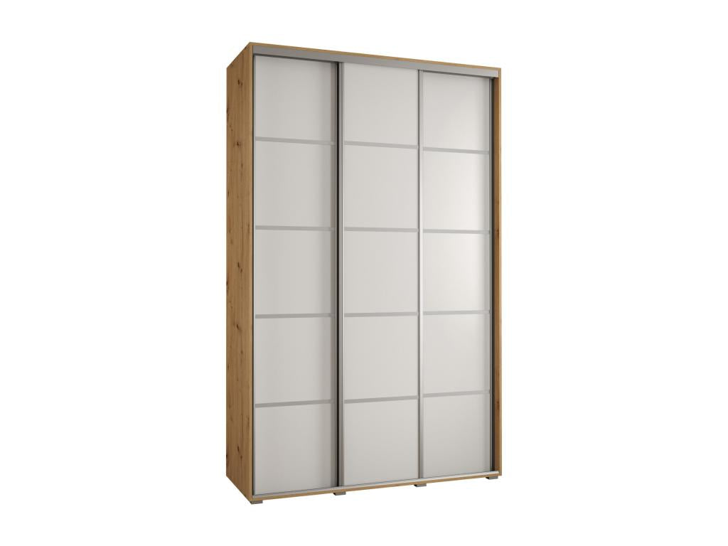 ARMOIRE Zensova 4 À PORTES COULISSANTES 235.2/ 150/ 45 3 portes Zensova/ Blanc/ Argent KMJJ73635