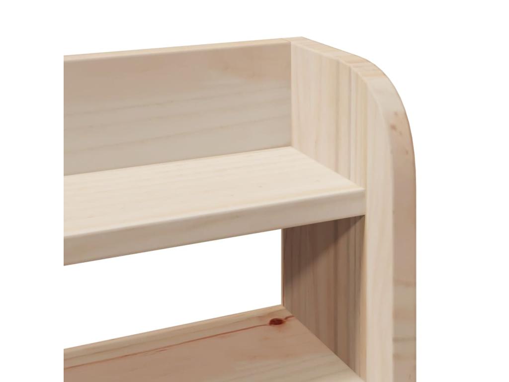 Cadre de lit avec tête de lit 135x190 cm bois de pin massif PPNZ57988