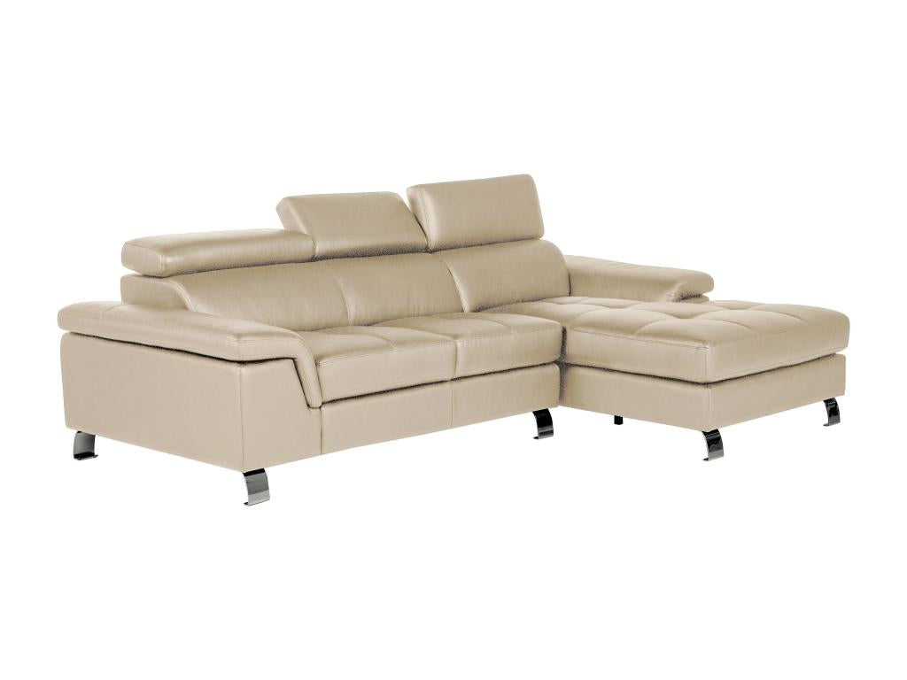 Canapé d'angle cuir Zensova - Angle droit KEOE73702