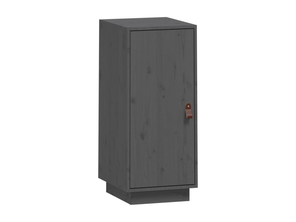 Buffet Gris 34x40x75 cm Bois massif de pin ZCDE12380