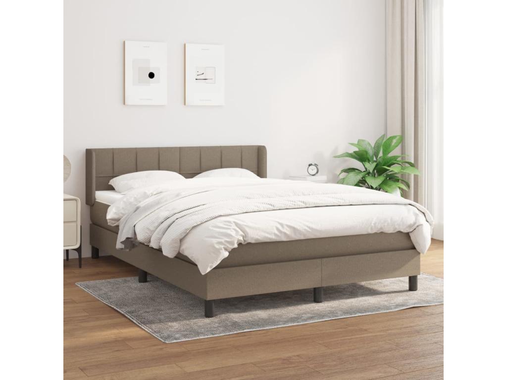 Lit à Zensova tapissier avec matelas Zensova 140x190 cm Zensova MTUO29499