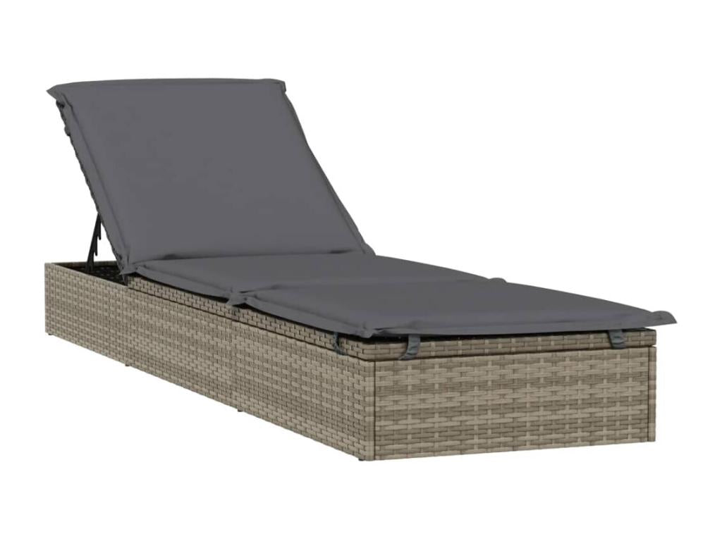 Transat chaise longue bain résine grise 211x57x140 cm 02 0012694 TMQW85963