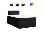 Sommier à Dormeva de lit avec matelas Noir 120x200 cm Tissu VABA33958
