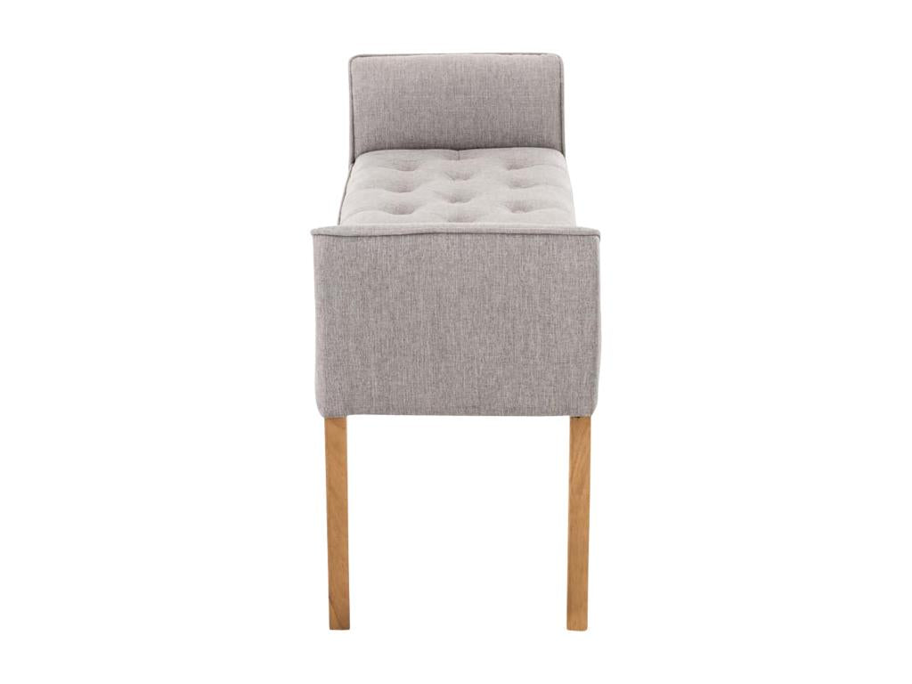 Banquette - Similicuir / Bois - Gris clair - Dormeva FUEJ55567