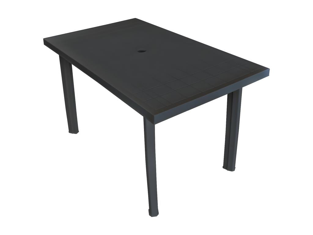 Dormeva Premium - Table de jardin Anthracite 126x76x72 cm Plastique MTYR52960