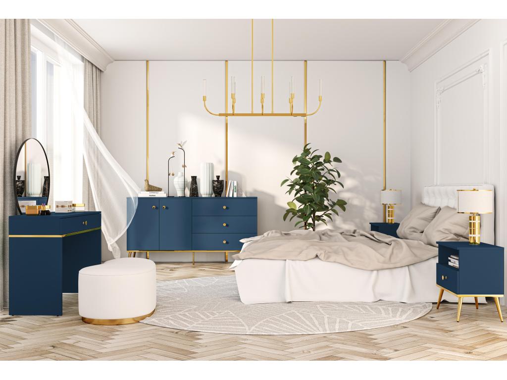 Table De Chevet Dormeva NS50 1D 50x34x53 Bleu OUPC71065