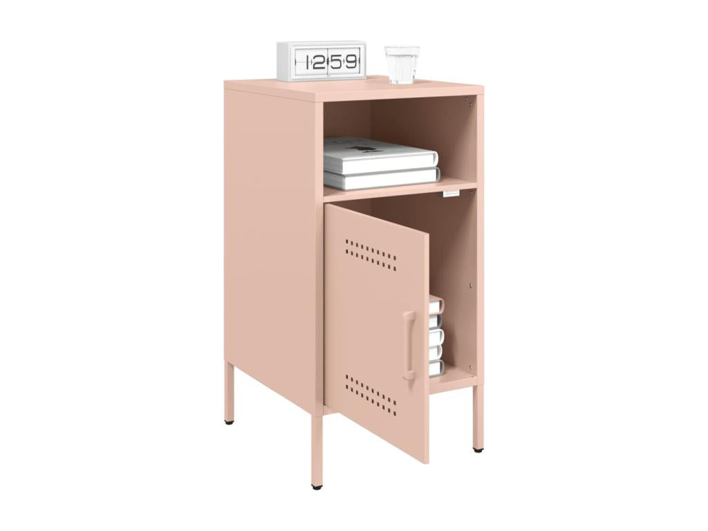 Dormeva Premium - Table de chevet rose 36x39x68 cm acier BGKH85107