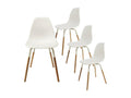 Dormeva - Ensemble Table en Verre 4 Chaises PP Blanc UHHQ66940