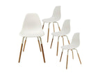 Dormeva - Ensemble Table en Verre 4 Chaises PP Blanc UHHQ66940