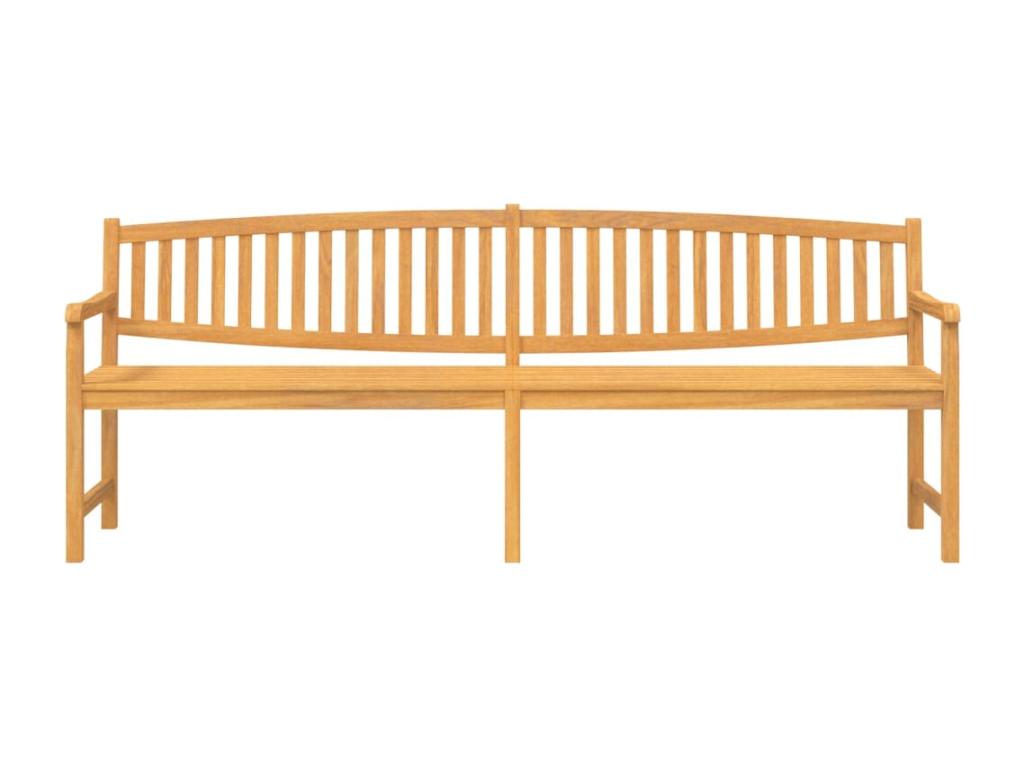 Banc de jardin 228x59.5x90 cm bois de teck solide PLLD02637