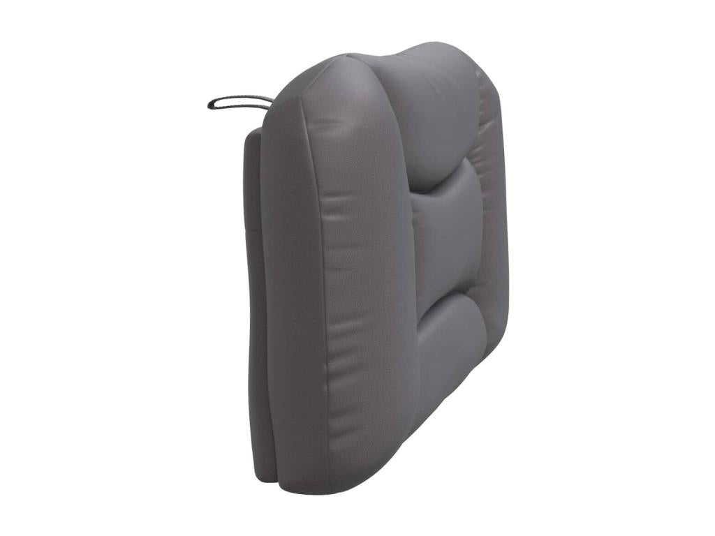 Coussin de tête de lit gris 100cm similicuir IURU18184