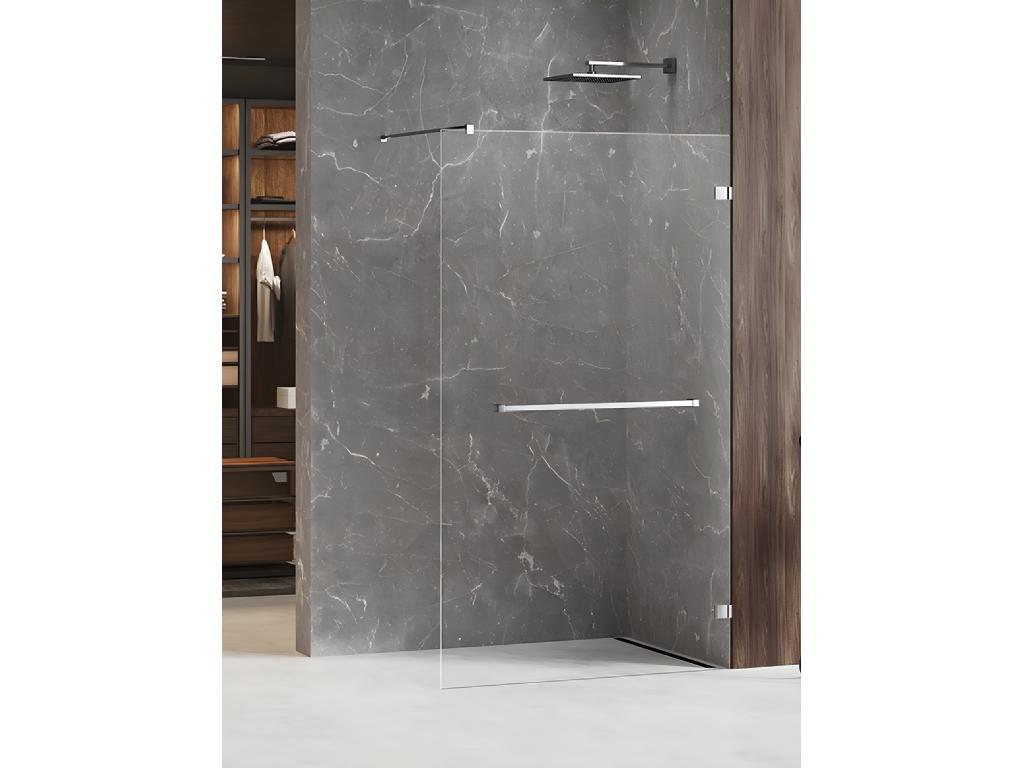 Paroi de douche à l'italienne Dormeva avec porte serviette 70 cm MAJORQUE Dormeva ADPX72757