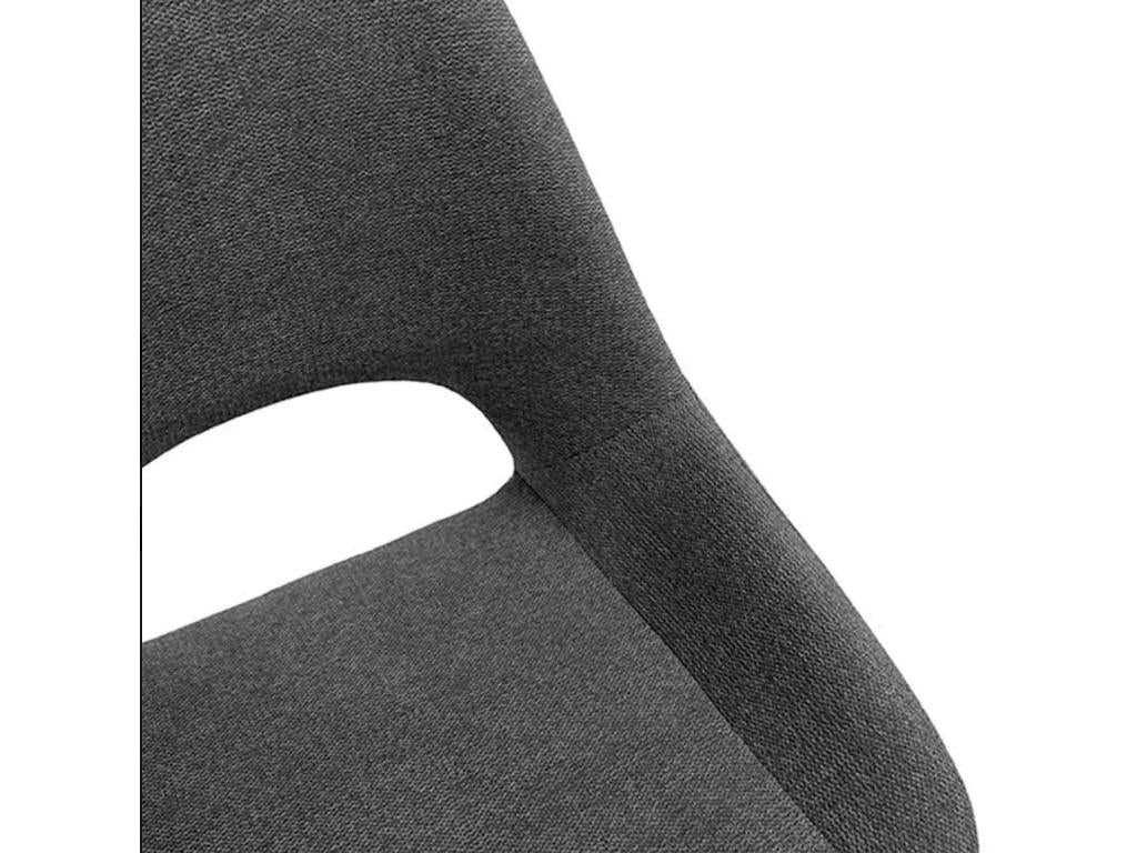 Chaise en Zensova avec pieds en métal Zensova laqué Zensova – Design moderne et sophistiqué-Couleur Gris foncé GHVI82629