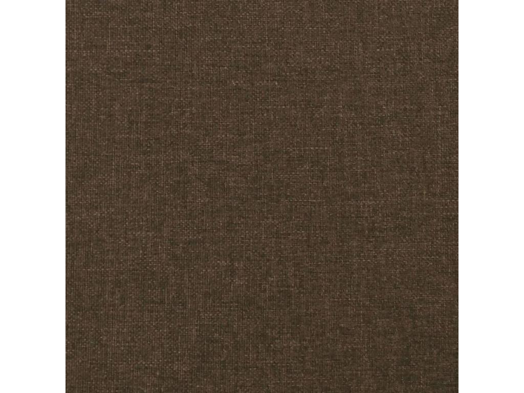 Tête de lit avec oreilles Marron foncé 163x23x118/128 cm Tissu EGCA05565