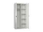 Armoire Zensova 114 Blanc 191x90x53cm Portes d'armoire Avec des charnières JFYA75435