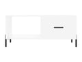 Table basse blanc 90x50x40 bois d'ingénierie OSTD92347