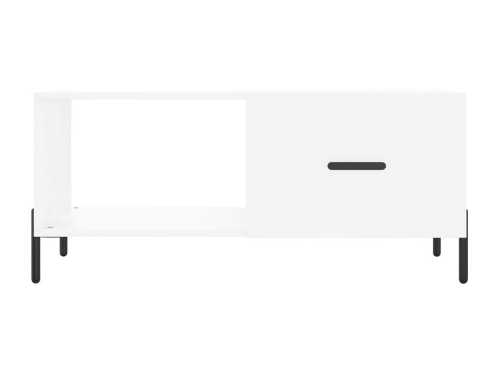 Table basse blanc 90x50x40 bois d'ingénierie OSTD92347