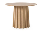 Table ronde en chêne Zensova - Élégance naturelle-Diamètre 100 cm AIVX41804