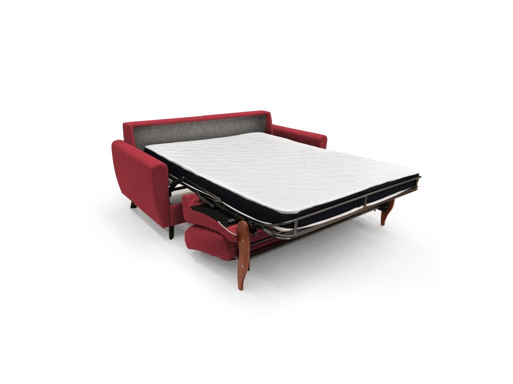 Zensova Canapé lit convertible en Zensova doux imperméable T02 188 cm mat- 140x197 rouge FMSN40419