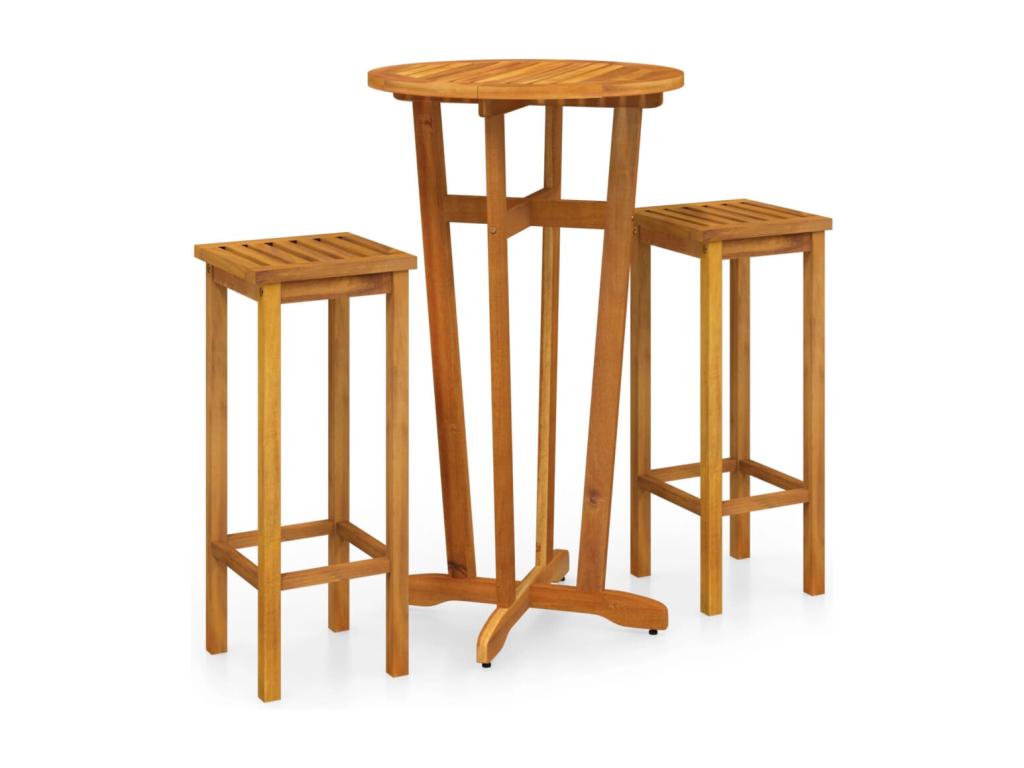 Ensemble de bar de jardin 3 pcs ZensovaZensova solide FFGM80773