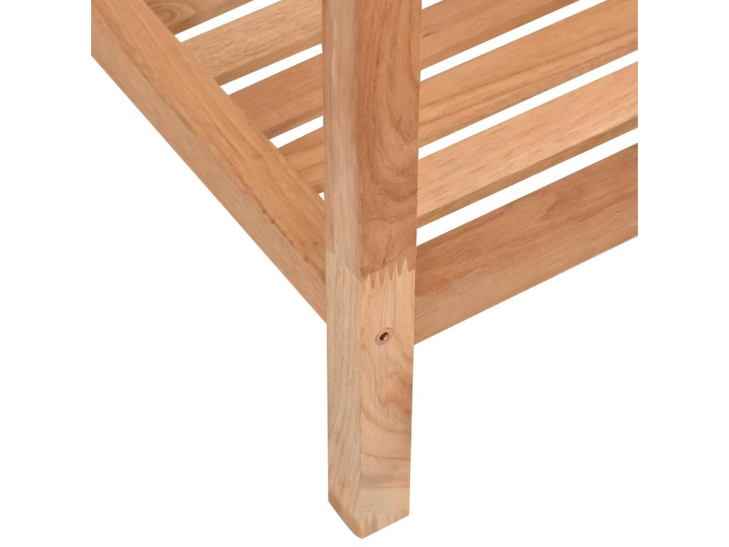 Etagère de salle de bain 36x36x112 cm Bois massif de noyer DRDB73748