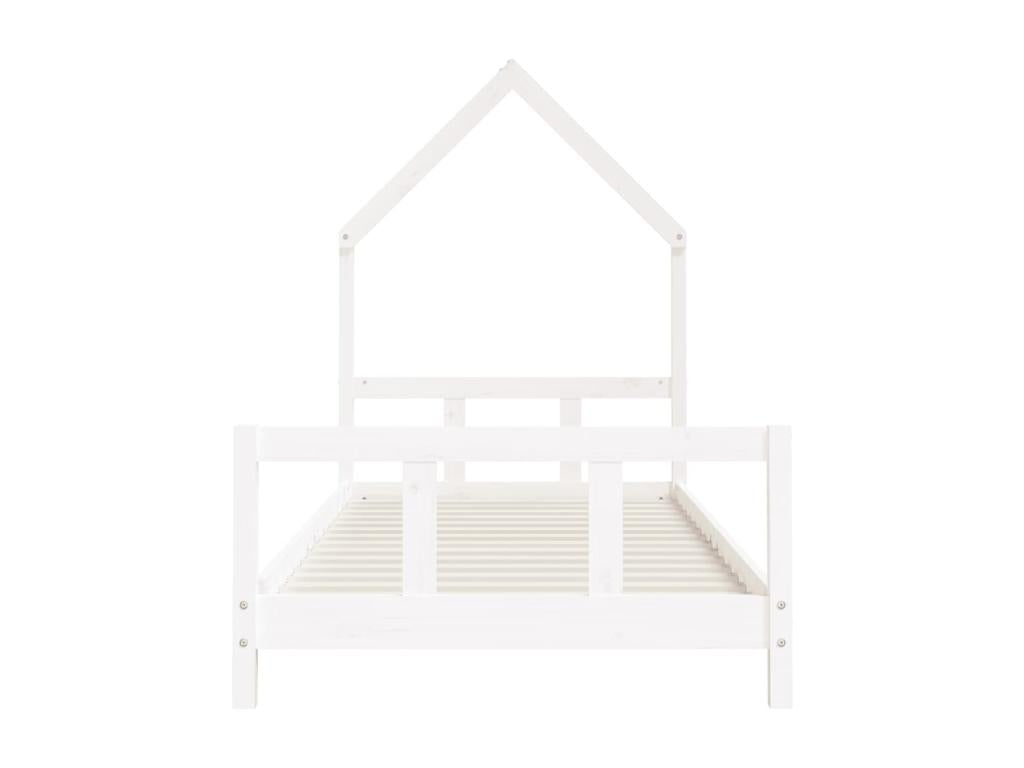 Cadre de lit pour enfants blanc 90x190 cm bois de pin massif IYFU28586
