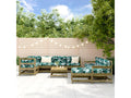 Salon de jardin 10 pcs bois de pin imprégné UHJH30240