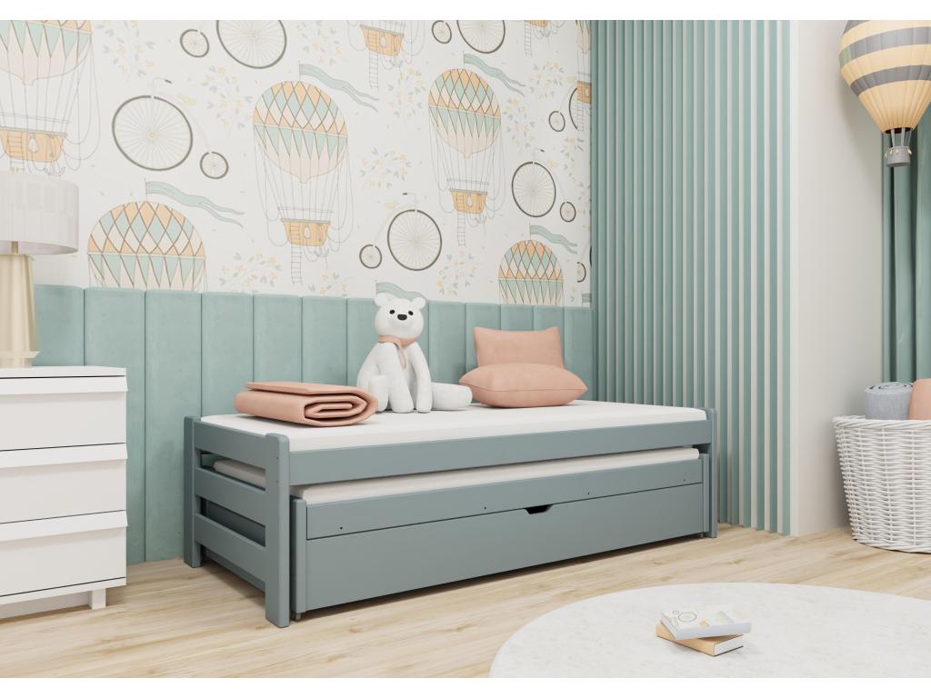 Lit enfant Zensova KSB013 80x170 cm Gris FLYV60683
