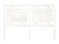 Tête de lit Blanc 145,5x4x100 cm Bois massif de pin YQHN47100