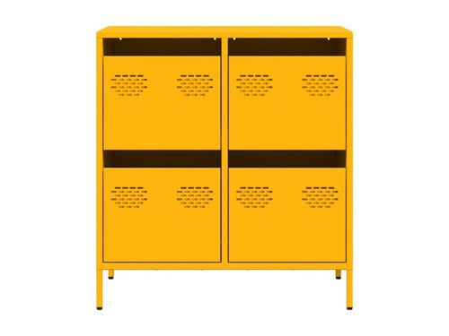 Buffet jaune moutarde 68x39x73.5 cm acier laminé à froid RMDE72135