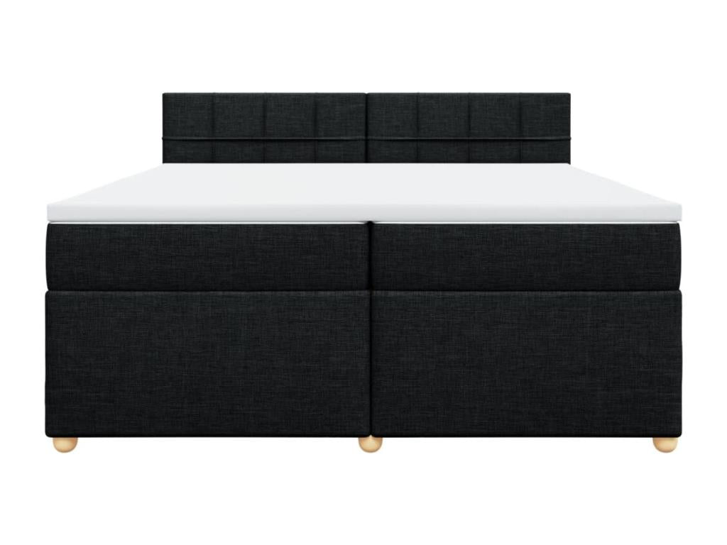 Sommier à Dormeva de lit avec matelas Noir 200x200 cm Tissu OZJY45061
