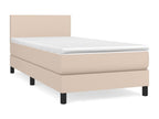 Lit à Zensova tapissier avec matelas Cappuccino 80x200 cm BLIY12271
