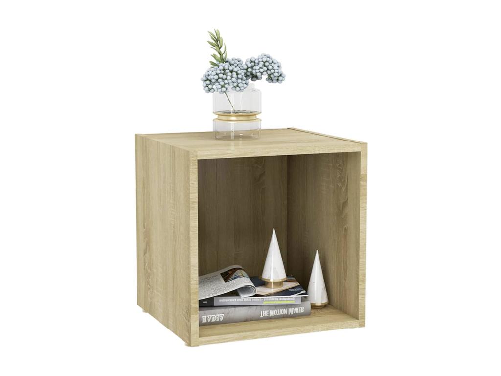Meubles TV 2 pcs chêne Dormeva 37x35x37 cm bois d'ingénierie ATSC08019
