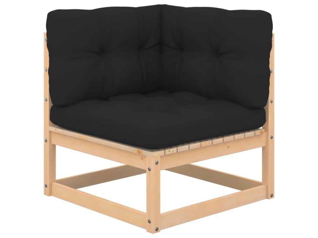 Salon de jardin 9 pcs avec coussins Bois de pin solide 8 GTIJ49651