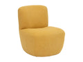 Fauteuil chauffeuse tissu chiné Jaune Ocre QCGB17882
