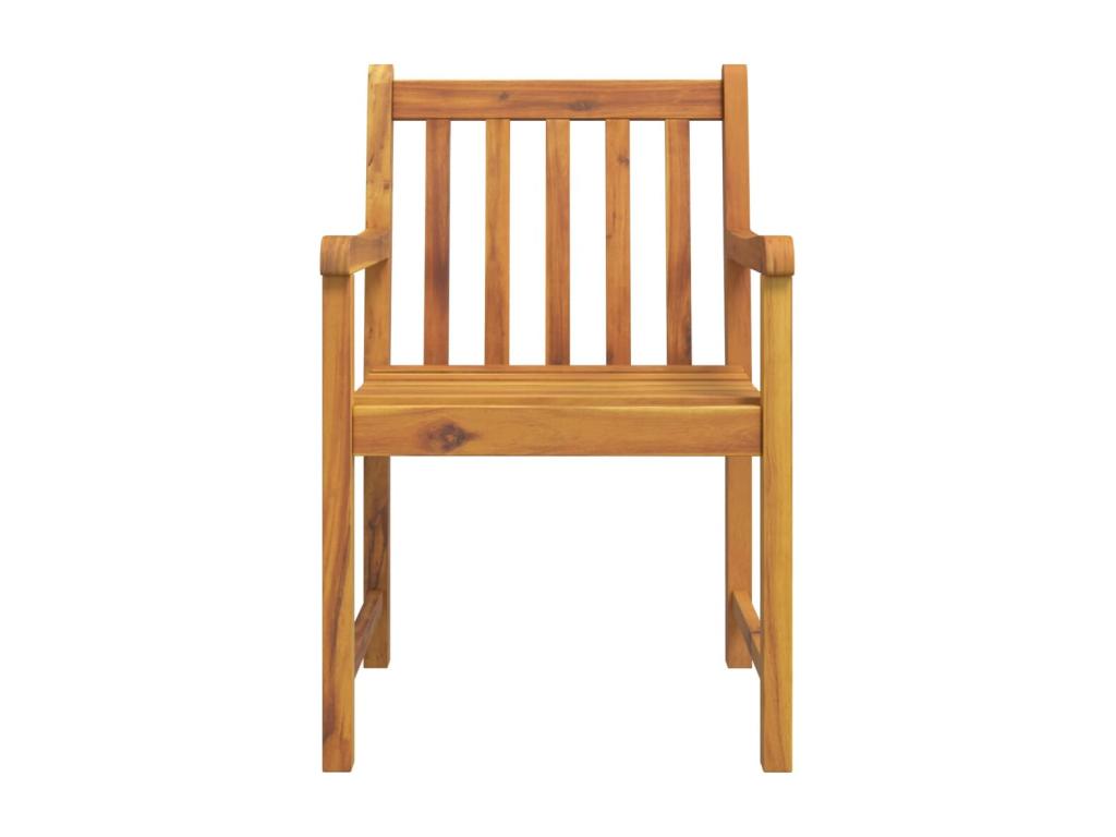 Ensemble à manger de jardin 5 pcs Bois d'Lumenao solide PRPU22934