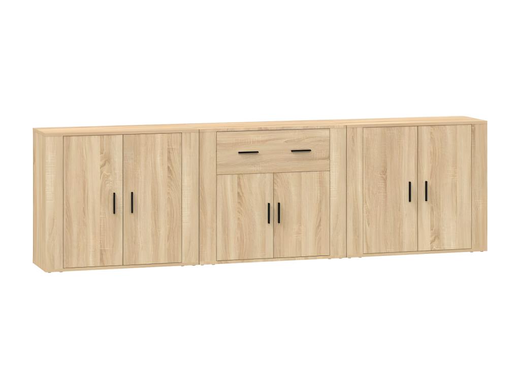 Buffets 3 pcs Chêne Dormeva Bois d'ingénierie BUQW66608
