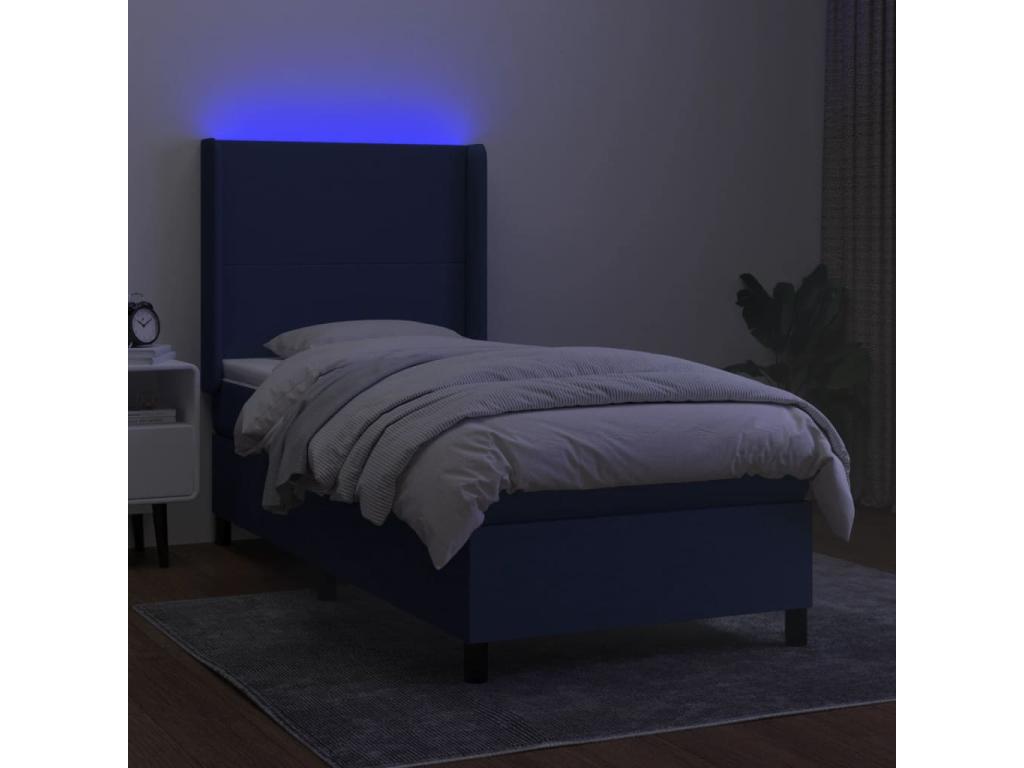 Zensova à Zensova de lit matelas et LED Bleu 90x190 cm Zensova KVLS55615