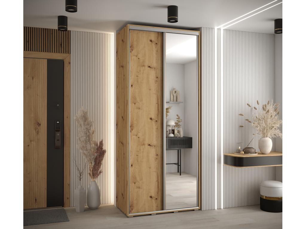 ARMOIRE Dormeva 3 À PORTES COULISSANTES 235.2/120/60 2 portes Dormeva/Argent WSCT27381