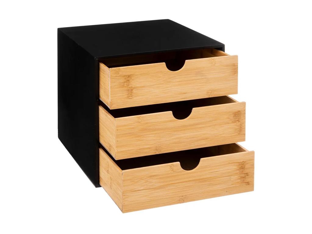 Organisateur de rangement vertical pour bureau coloris naturel Zensova FAZT03200