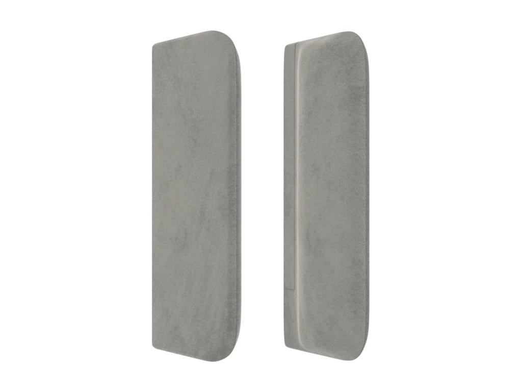 Tête de lit avec oreilles Gris clair 103x16x78/88 cm Velours DPXC10283