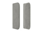Tête de lit avec oreilles Gris clair 103x16x78/88 cm Velours DPXC10283