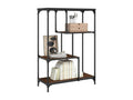 Bibliothèque chêne marron 81x36x115 cm bois ingénierie et acier RBJV57414