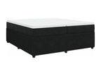 Sommier à Dormeva de lit et matelas Noir 200x200 cm Velours QJRE41729
