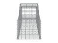 Paniers à gabions arqués 13 pcs 300x50x40-60 fer galvanisé DBHG39766