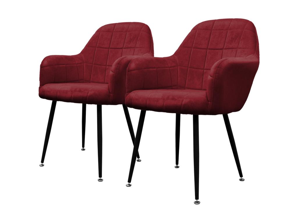 Chaises de salle à manger Chaise de salon Chaises Set de 8 Bordeaux Noir UAUR65215