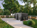 Abri de jardin métal en acier galvanisé gris 6.6 m² - Zensova PYDR26144